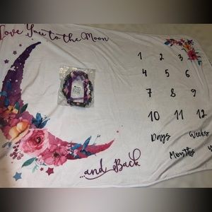 Baby milestone blanket